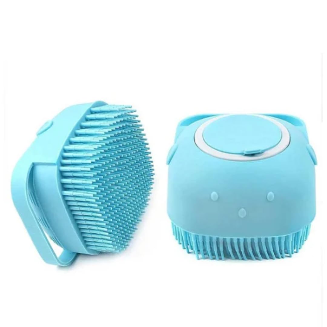 Dog Bath Brush | Soft Silicone Bristles Pet Grooming/Bathing & Massage Brushes