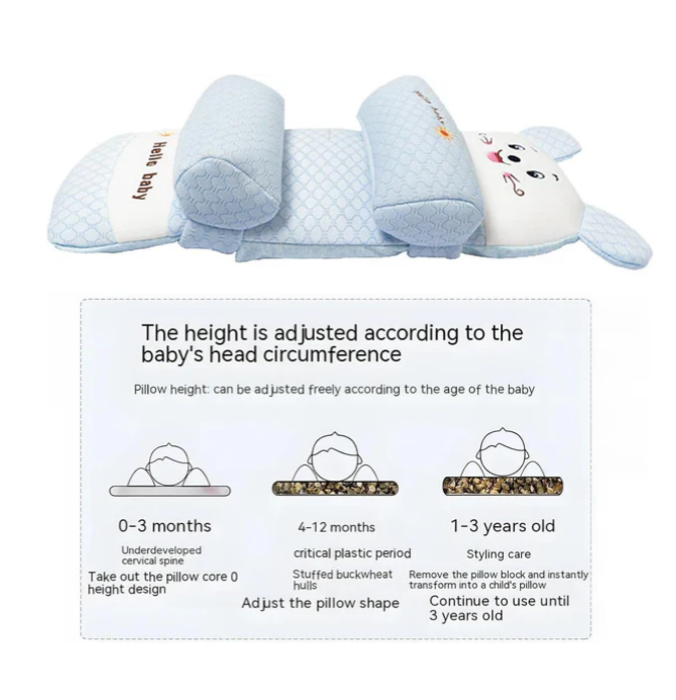 Baby Shaping Head Support Pillow